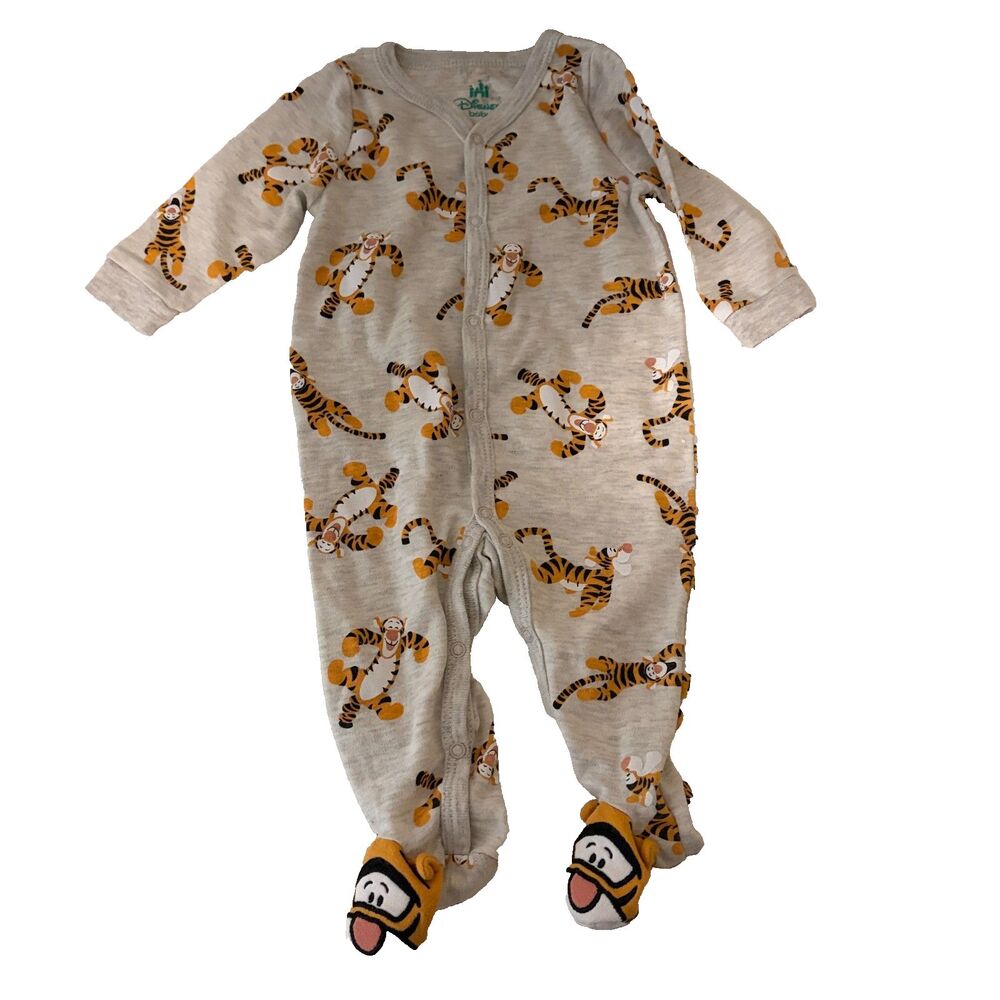 Disney Baby Tigger One Piece Outfit Pajamas Babies 3/6 Months